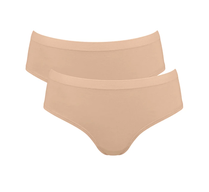 Dámské kalhotky GO Sense Hipster 2P - BROWN - sv. béžové 1195 - SLOGGI