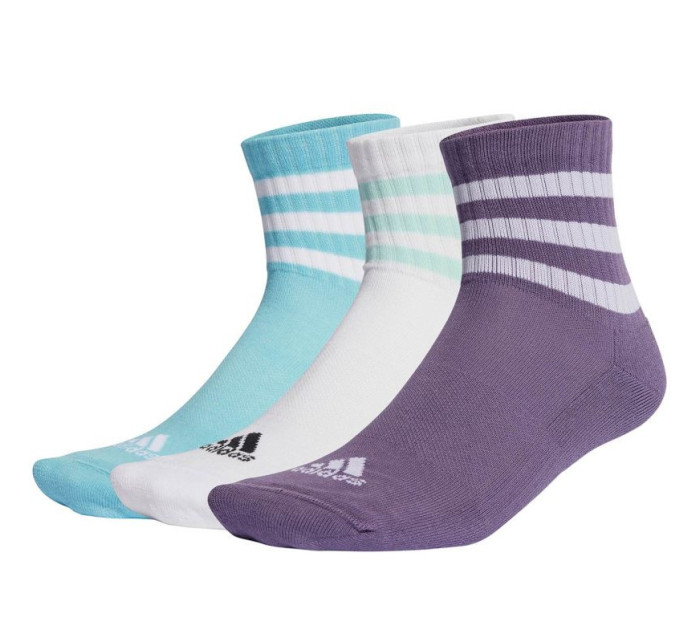 Ponožky adidas 3-Stripes Cushioned Sportswear Mid-Cut 3P IJ8263