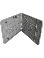 SKLÁDACÍ STOLEK V KABELCE 180x70 cm MAX.100 kg ŠEDÝ