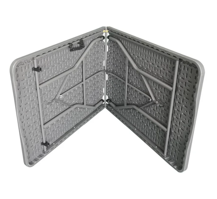 SKLÁDACÍ STOLEK V KABELCE 180x70 cm MAX.100 kg ŠEDÝ