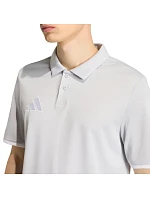Pánské tričko adidas Entrada 26 Polo šedé JZ6662 pánské Pánské tričko adidas Entrada 26 Polo šedé JZ6662 pánské
