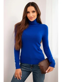 Dámský svetr z viskózy s rolákem a dlouhým rukávem model 21718735 - K-Fashion