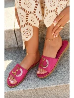 Dámské ploché žabky S cekulemi S.Barski KV27-052 Fuksia