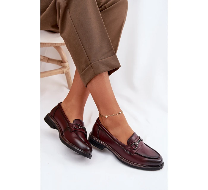 Kožené dámské mokasyny Vinceza 39983 bordó Kožené dámské mokasyny Vinceza 39983 bordó