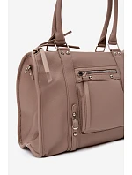 Velká taška z imitace kůže Taupe model 22220879 - Flora&Co