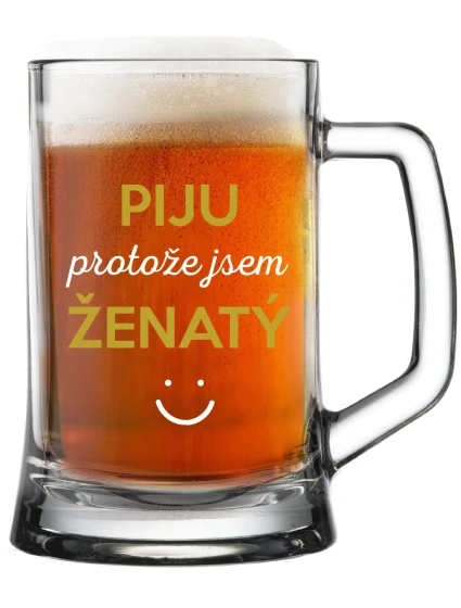 PROTOŽE JSEM  sklenice 0,5 l model 21859167 - Giftela