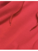 Dlouhá červená tepláková mikina model 17793359 - J.STYLE