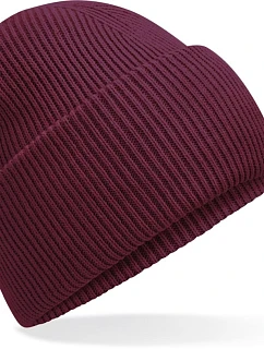 B Pletená čepice s manžetou "Recycled" 53. burgundy model 22433164 - Beechfield