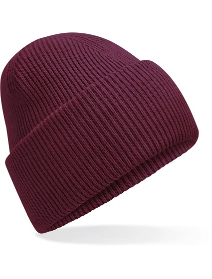 Beechfield B 385R Pletená čepice s manžetou "Recycled" 53.385R burgundy Beechfield B 385R Pletená čepice s manžetou "Recycled" 53.385R burgundy