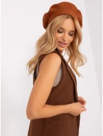 Czapka AT CZ model 18949344 jasny brązowy - FPrice Czapka AT CZ model 18949344 jasny brązowy - FPrice