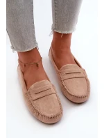 Dámské eko semišové mokasíny, světle béžová Rerteria Dámské eko semišové mokasíny, světle béžová Rerteria