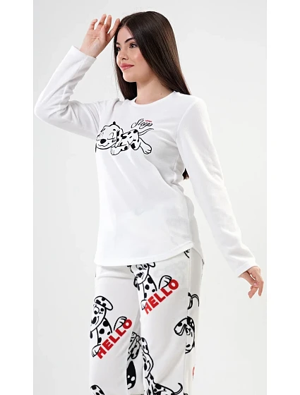 Dámské pyžamo dlouhé model 22408258 - Vienetta Secret Dámské pyžamo dlouhé model 22408258 - Vienetta Secret