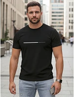Pánské bavlněné tričko s nápisem „Whatever“, černé, FashionStreet NX5128R