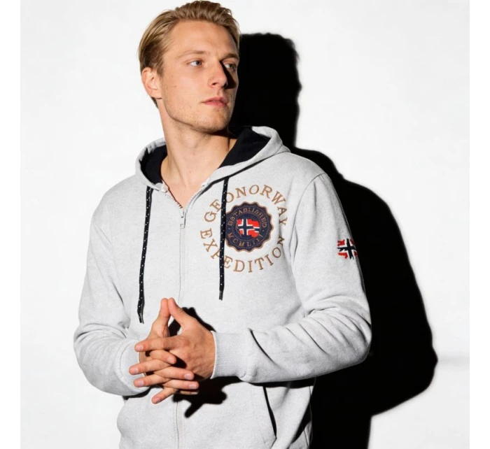 Geografické Norsko Mikina Geganto Blended DB 100 M WZ3027H/GN-Blended Grey