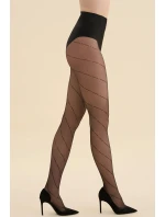 Dámské punčochové kalhoty Moana Code 562 Černá vzor - Gabriella