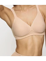 MODERN SOFT+COTTON - Proužkovaná bavlněná podprsenka bez kostic Triumph
