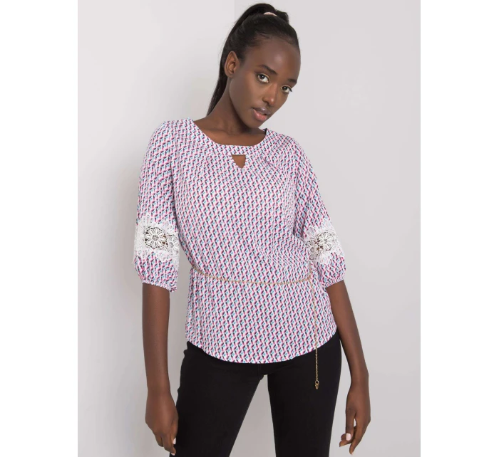 Bluzka LK BZ model 21258844 biało zielony - FPrice