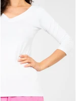 Bluzka RV BZ model 22011433 biały - FPrice Bluzka RV BZ model 22011433 biały - FPrice