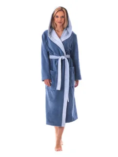 Unisex župan Tampa duo s kapucí 3959 5456 denim - Vestis