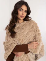 Poncho AT  beżowy model 20686495 - FPrice