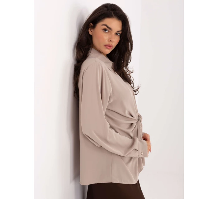 Koszula IT KS model 21795605 beżowy - FPrice Koszula IT KS model 21795605 beżowy - FPrice