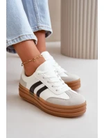 Dámské Tenisky Na Platformě Bílo-Šedé Nesonice Dámské Tenisky Na Platformě Bílo-Šedé Nesonice