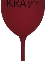 KRÁSNA KRÁĽOVNÁ KRÁSY - bordovy pohár na víno 350 ml