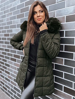 Dámská prošívaná zimní bunda LELISIA zelená FashionStreet TY4029