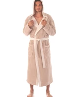 Pánský župan Tampa duo s kapucí 3959 oříšková - Vestis