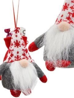 DEKORATIVNÍ MIKÁDO S DÁRKOVÝM SÁČKEM 15CM ŠEDÉ BARVY