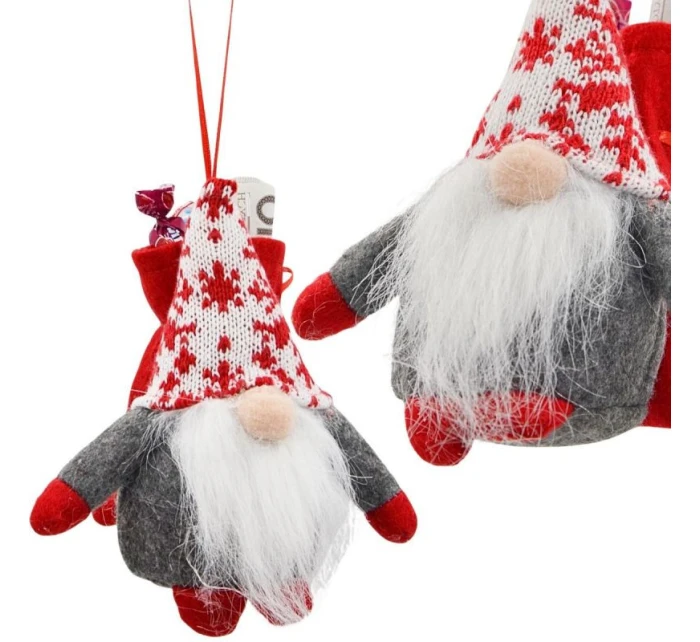 DEKORATIVNÍ MIKÁDO S DÁRKOVÝM SÁČKEM 15CM ŠEDÉ BARVY