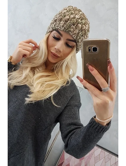 Kšiltovka model 18745418 khaki + ecru - K-Fashion