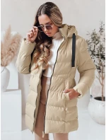 Dámská zimní bunda s kapucí beige Dstreet model 21978729 - FashionStreet