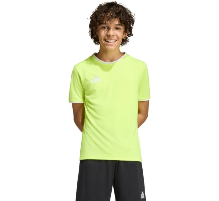 Dětská trička adidas Entrada 26 Jersey Yellow Neon KE9845