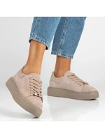 Dámské kožené polobotky béžové model 22061153 - FILIPPO