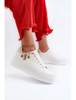 Dámské tenisky s ozdobou Bílé Celedria