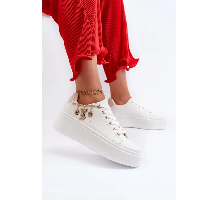 Dámské tenisky s ozdobou Bílé Celedria