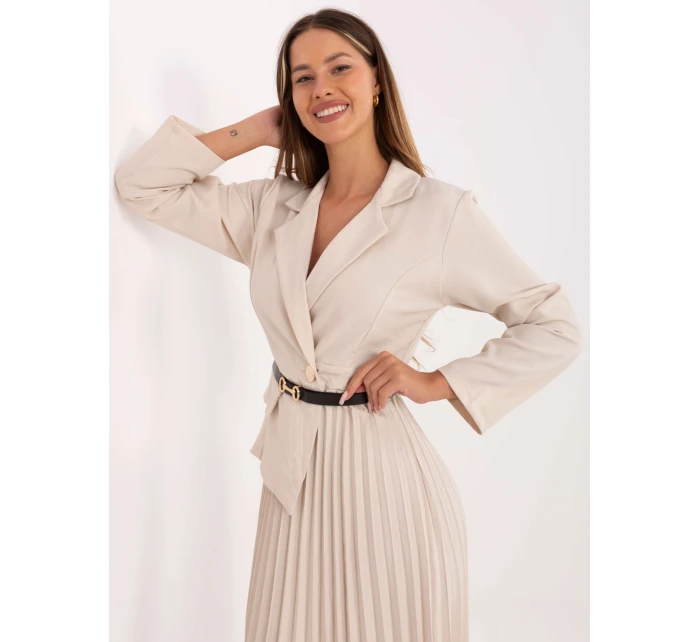 Sukienka IT SK model 21314543 jasny beżowy - FPrice