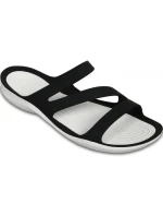 Dámské sandály Swiftwater W 203998 066 Černá s bílou - Crocs Dámské sandály Swiftwater W 203998 066 Černá s bílou - Crocs
