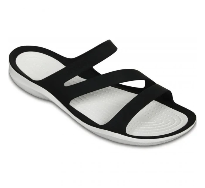 Dámské sandály Swiftwater W 203998 066 Černá s bílou - Crocs Dámské sandály Swiftwater W 203998 066 Černá s bílou - Crocs