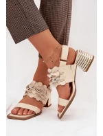 Sandály na podpatku model 225349 Step in style Sandály na podpatku model 225349 Step in style