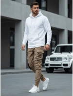 FashionStreet béžové pánské bojové kalhoty UX4166