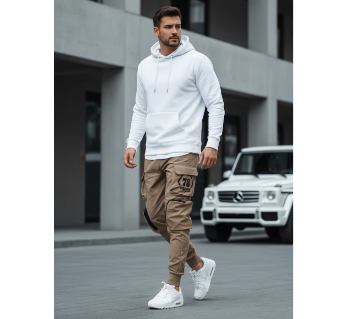 FashionStreet béžové pánské bojové kalhoty UX4166