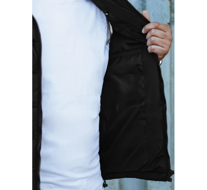Pánská prošívaná vesta s kapucí černá Dstreet model 21979564 - FashionStreet Pánská prošívaná vesta s kapucí černá Dstreet model 21979564 - FashionStreet