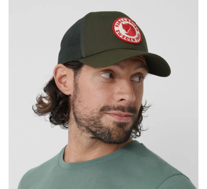 Fjällräven pánská/dámská čepice 1960 Logo Långtradarkeps Deep Forest sportovní zelená (F78138-662)