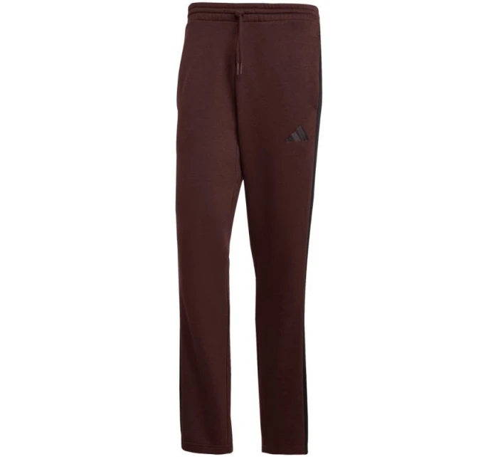 Pánské kalhoty Essentials 3Stripes Fleece hnědé model 21342770 - ADIDAS