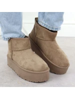 Dámské sněhule semišové béžové model 21906196 - Potocki Dámské sněhule semišové béžové model 21906196 - Potocki