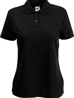 Fruit of the Loom Lady-Fit 65/35 Polo Dámské piqué polo 16.3212 black