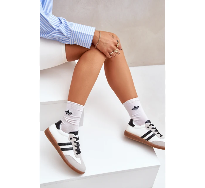 Nízké Tenisky Dámské Bílá-Černá Loredis