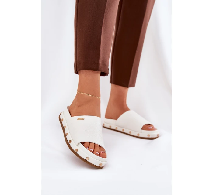 Dámské Pantofle Na Platformě S Big Star Bílé model 21690734 - Big Star Shoes Dámské Pantofle Na Platformě S Big Star Bílé model 21690734 - Big Star Shoes